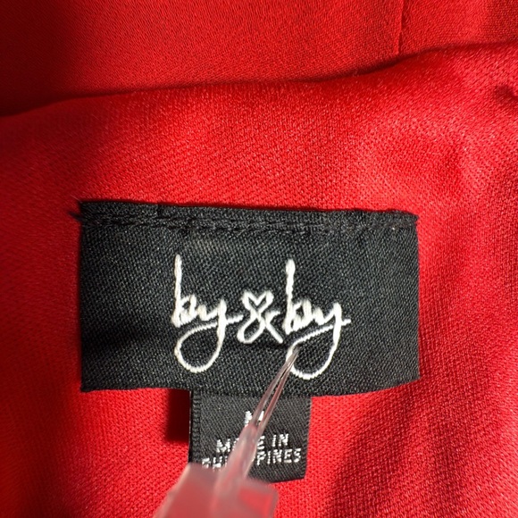 by & by Vibrant Red Mini Dress - Picture 3 of 3